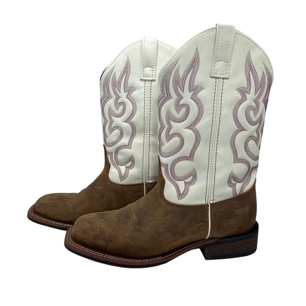 Laredo Women's Mesquite Western Performance Boots Broad Square Toe Sz 10 Cowgirl - Picture 3 of 11